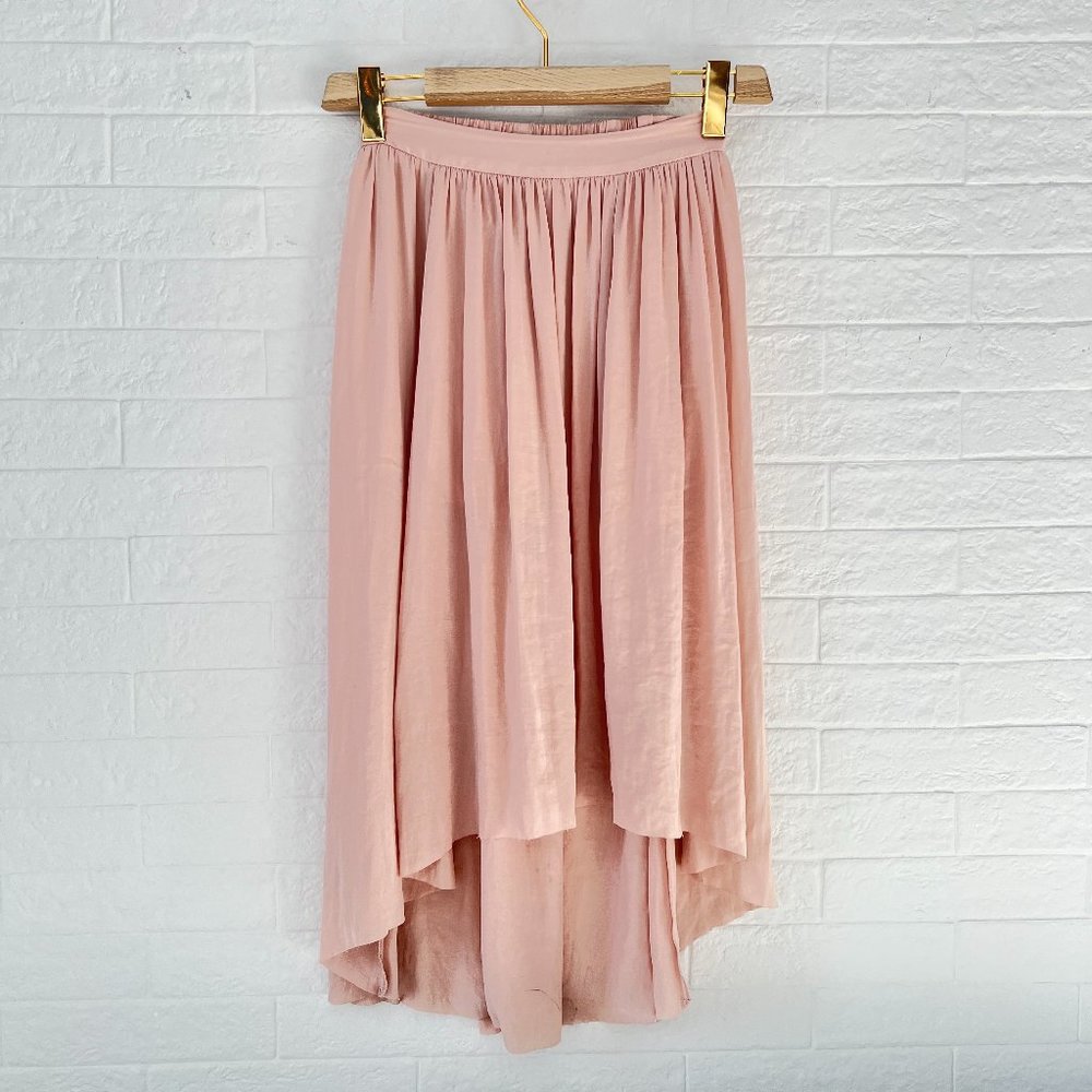 Wilfred Dust Pink Midi Skirt
